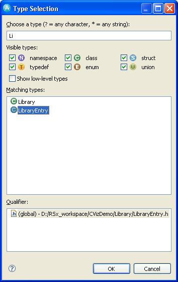 在Rational中操作C++可视化