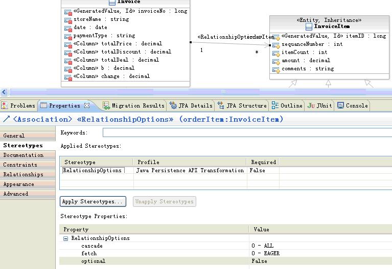 操作RSA V7.5中的UML-to-JPA转换加速JPA开辟