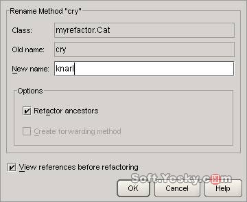 JBuilder2005实现重构之重命名