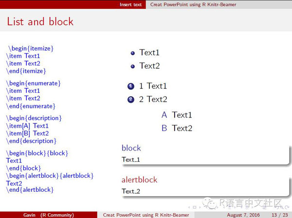 Create PowerPoint using R Knitr