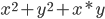 x^2+y^2+x*y