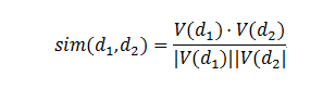 ，而这其中最为核心的计算，就是向量的余弦相似度计算：