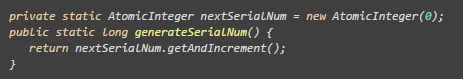 其实面对上面的反例场景可以使用JDK1.5 java.util.concurrent.atomic中提供的原子包装类型来保证原子性操作