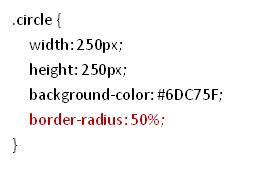 圆的CSS代码