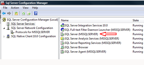 确保服务器端数据库服务已经启动  　　开始->所有程序->MicrosoftSQLServer2008->ConfigutationTools，打开SQLServerConfigurationManager，点击SQLServerServices，查看数据库服务是否已经启动，如果服务未开启，手动启动它。当然，你还可以通过点击Windows中的开始->控制面板->管理者工具->服务，来查看相应的数据库服务是否启动。或者如果服务器和你的机器在同一网络，你还可以通过命令“sqlcmd-L”（注意L要大写）去查看该网络内所有可用的SQLServer服务器。