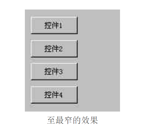 最窄的效果