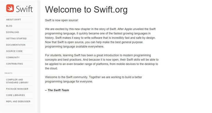 Swift编程语言开源 支持Linux_Swift.org_Swift开发_Swift语言